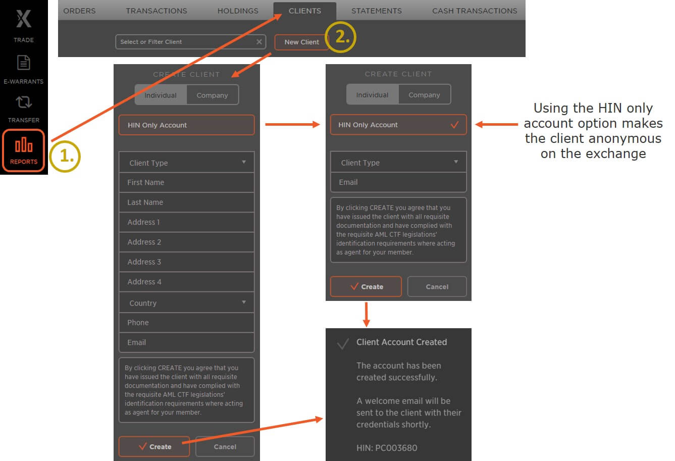 Creating Allocated Bullion Client Accounts