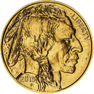 Obverse of 1oz American Buffalo Coin Gold