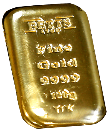Buy Gold Online Betts 100 gram gold cast bar