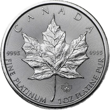 Buy Platinum Coins 1oz Canadian Maple Leaf Reverse