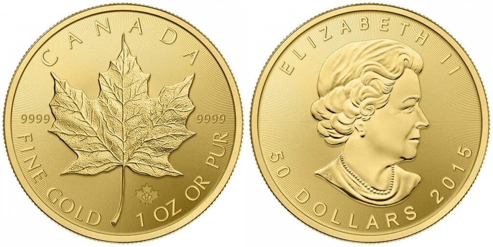 Buy Gold Bullion Coins - 1oz Canadian Maple Leaf