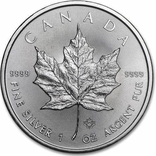 1oz Canadian Silver Maple Leaf Coin