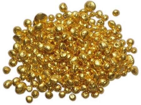 Pile of fine gold grains