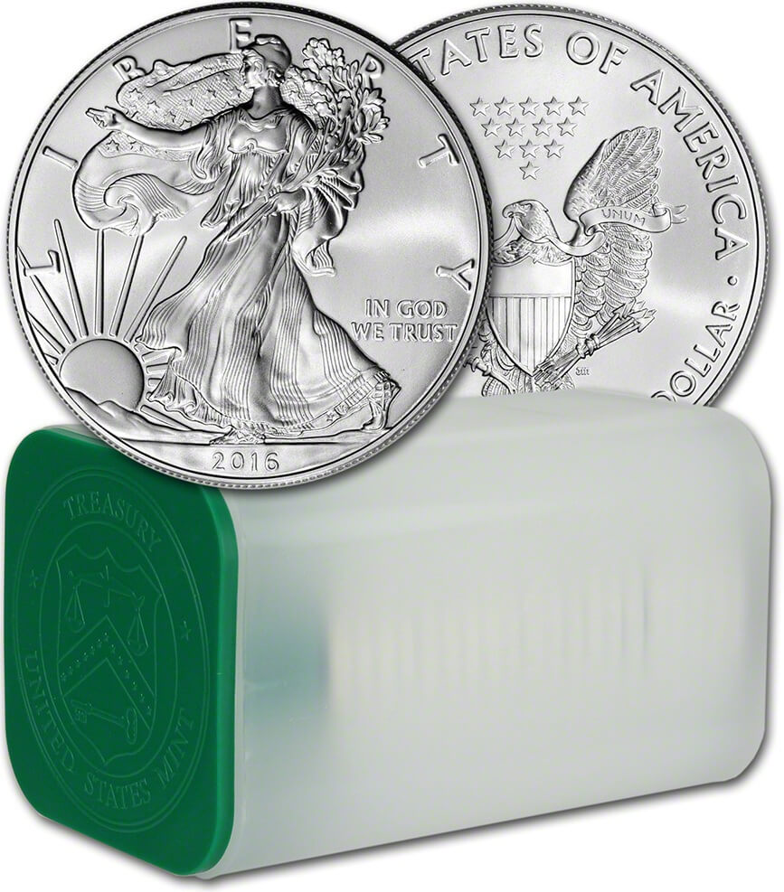 Roll of 20 x 1oz Silver Eagle American Coins