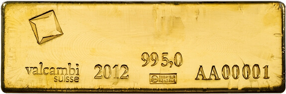 400 oz Gold Bar at 995 Fineness