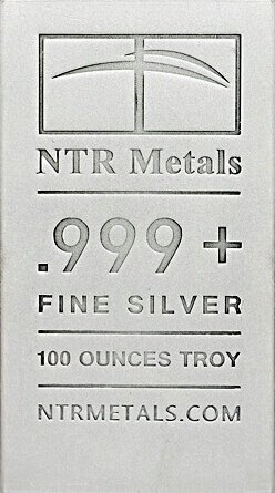 100 Troy Ounce Silver Bar