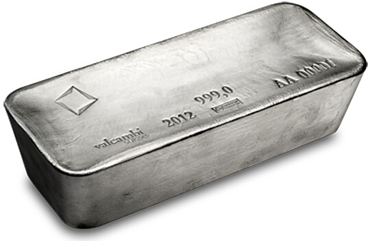 1000 oz silver bar Valcambi