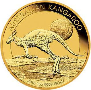 1oz Australian Kangaroo coin gold investment