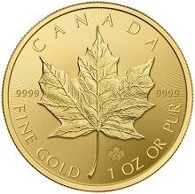 1 ounce Canadian Maple Leaf Gold Coin Investment