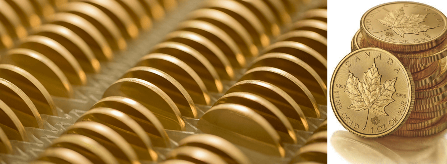 Gold Bullion Definition with Minted Coins