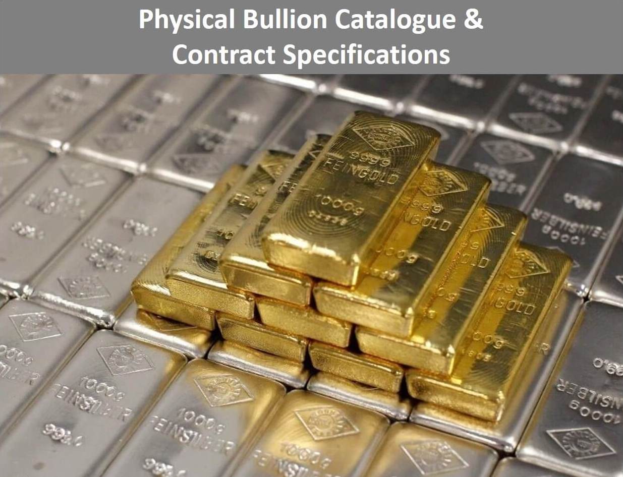 Precious Metals List for Silver, Platinum and Gold Bullion