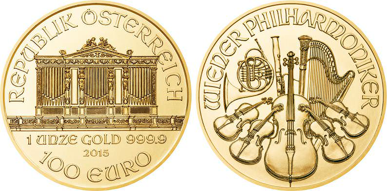Buy Gold Bullion Coins - 1oz Austrian Vienna Philharmonic